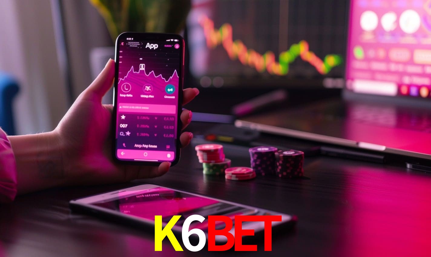 Comparação APP mobile vs versão web da K6BET